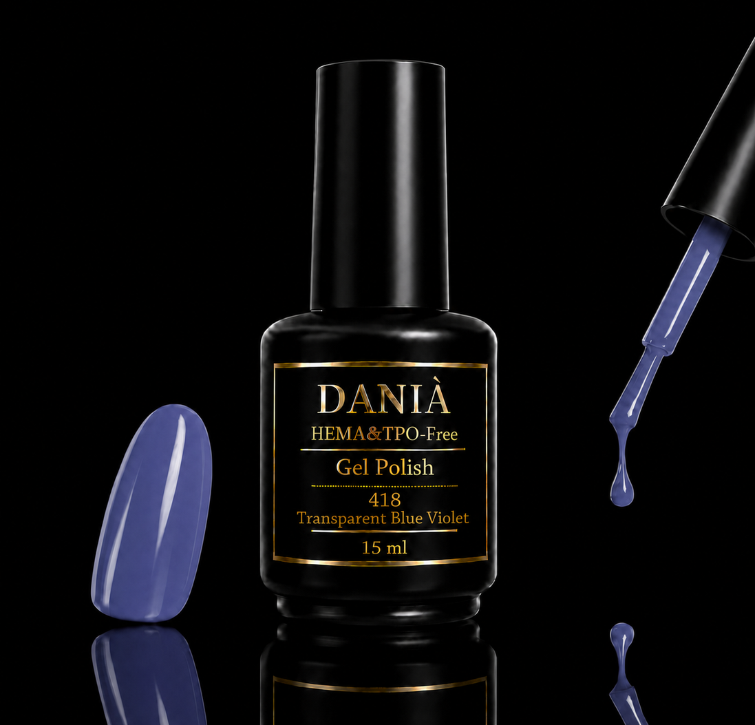 DANIÀ Gel Polish 418 Transparent Blue Violet 15 ml