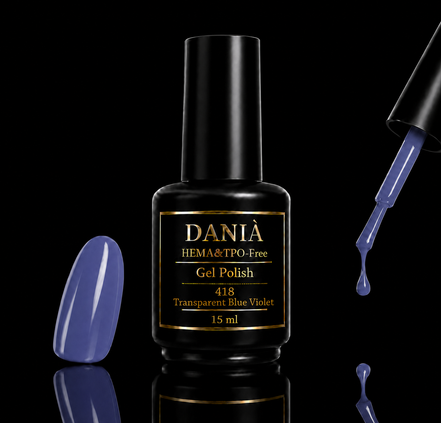 DANIÀ Gel Polish 418 Transparent Blue Violet 15 ml