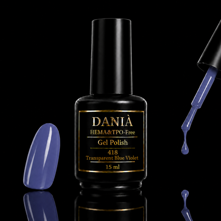 DANIÀ Gel Polish 418 Transparent Blue Violet 15 ml