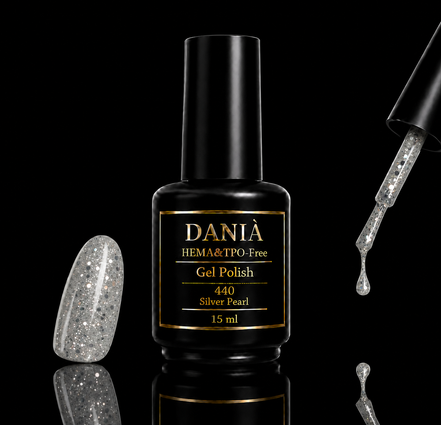 DANIÀ Gel Polish 440 Silver Pearl 15 ml