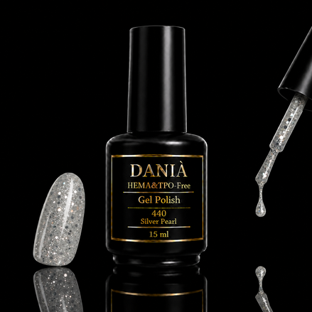 DANIÀ Gel Polish 440 Silver Pearl 15 ml