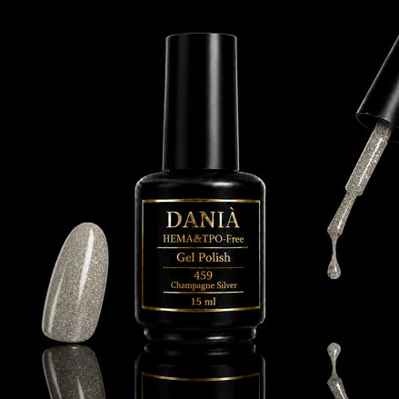 DANIÀ Gel Polish 459 Champagne Silver 15 ml