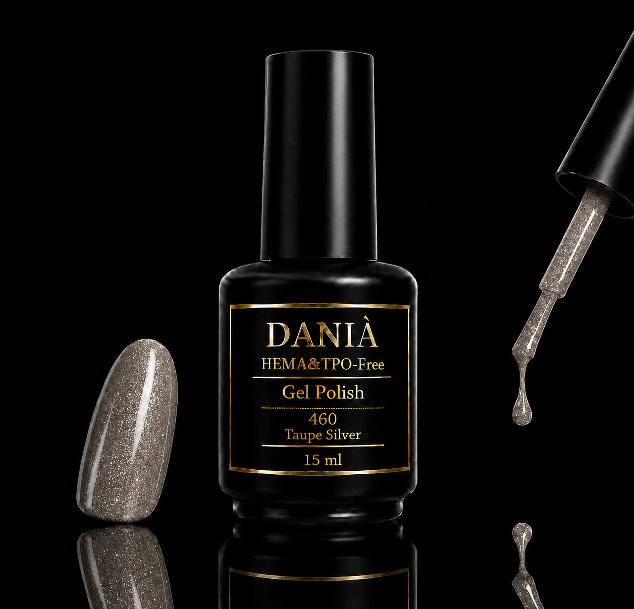 DANIÀ Gel Polish 460 Taupe Silver 15 ml