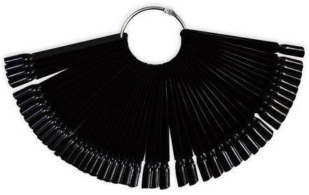 DS Nails 50tips Nail Color Farbdisplay. Black
