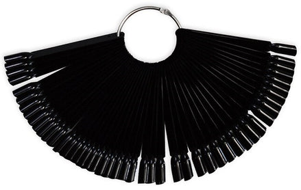DS Nails 50tips Nail Color Farbdisplay. Black