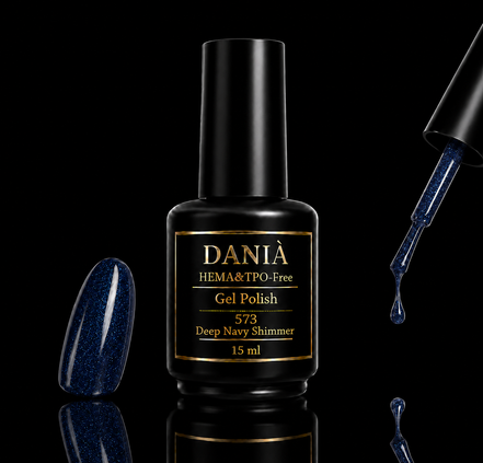 DANIÀ Gel Polish 573 Deep Navy Shimmer 15 ml