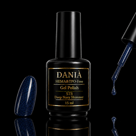 DANIÀ Gel Polish 573 Deep Navy Shimmer 15 ml