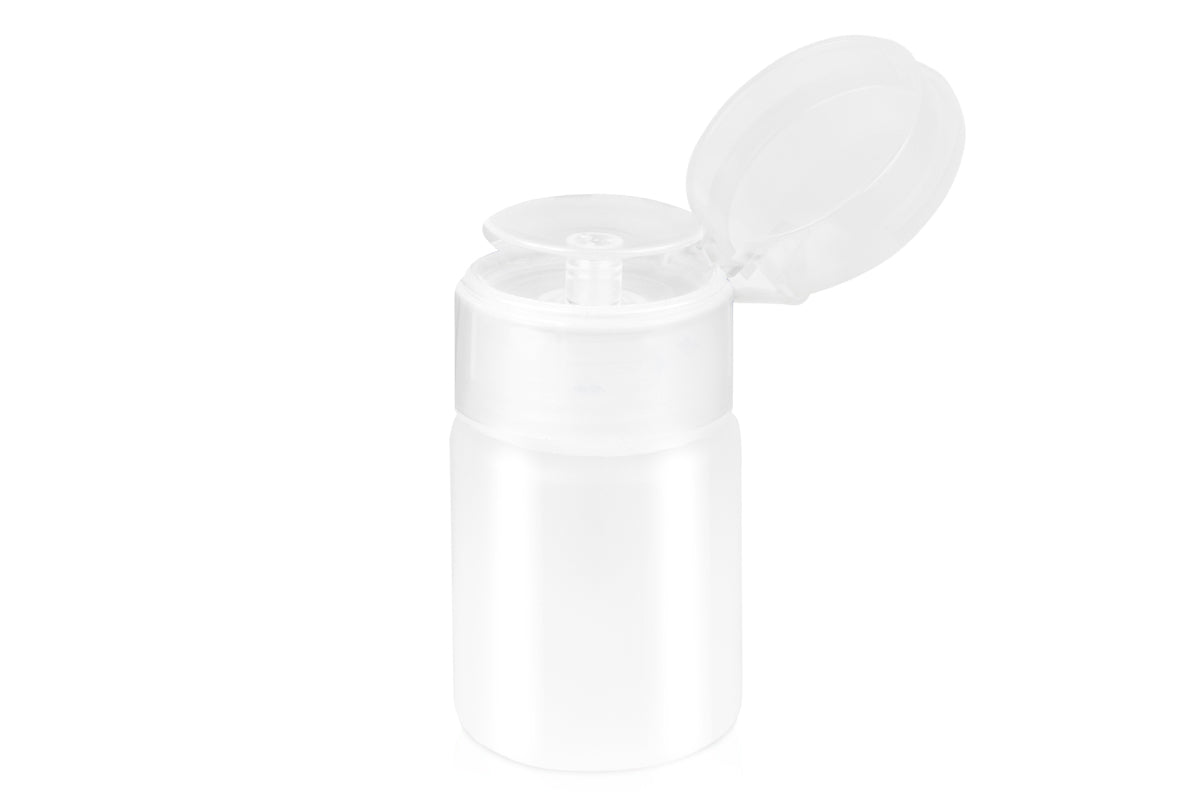 DS Nails Dispenser leer 60ml Weiß-Transparent