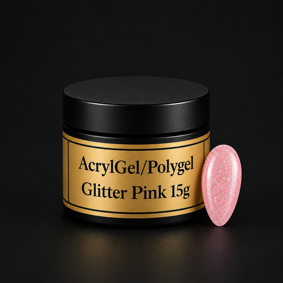 AcrylGel/Polygel Glitter Pink 15g