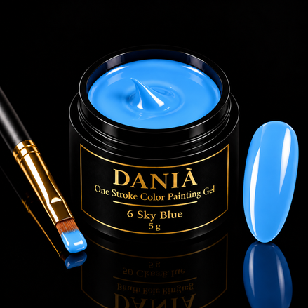 DANIÀ One Stroke Color Painting Gel 5 g – 6 Sky Blue