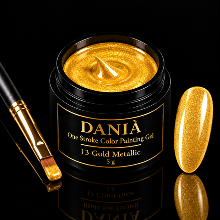 DANIÀ One Stroke Color Painting Gel 5 g – 13 Gold Metallic