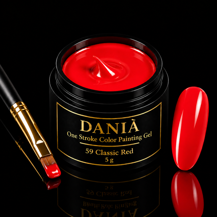 DANIÀ One Stroke Color Painting Gel 5 g – 59 Classic Red