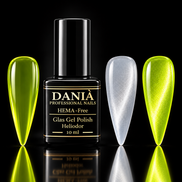 DANIÀ Glass Gel Polish Heliodor 10 ml – Transparent Lime Yellow Jelly Gel Polish