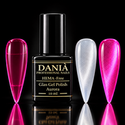 DANIÀ Glass Gel Polish Aurora 10 ml – Transparent Pink Jelly Gel Polish