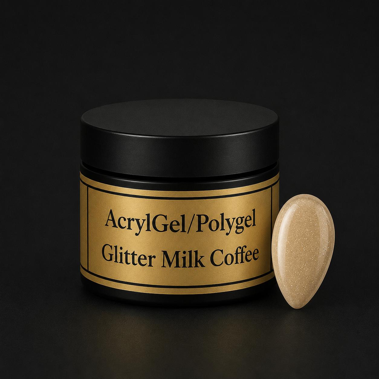 AcrylGel/Polygel Glitter Milk Coffee