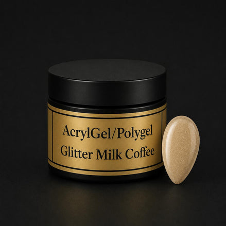 AcrylGel/Polygel Glitter Milk Coffee