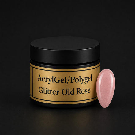 AcrylGel/Polygel Glitter Old Rose